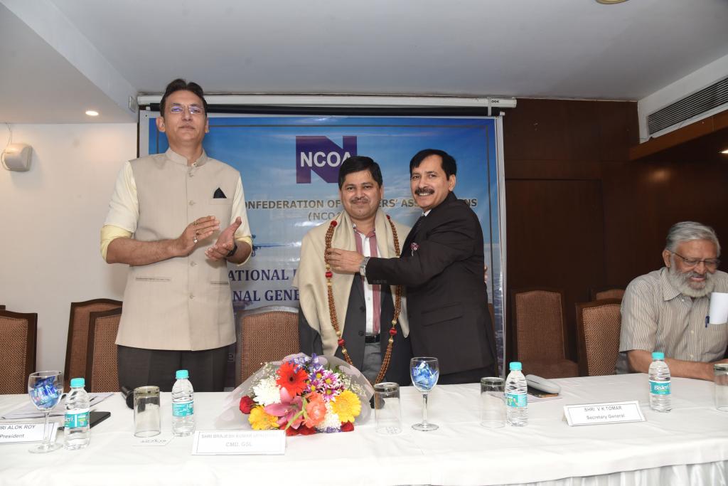 Felicitation of two CMDs who were ex NCOA office bearers